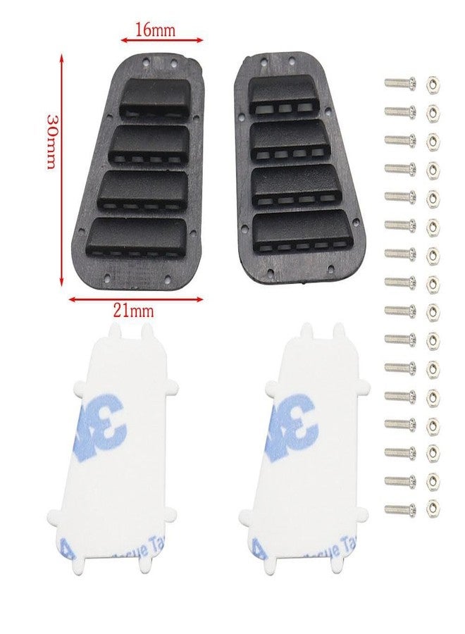 YSKMLOLP 2PCS Abs Plastic Door Hinge/Door Handle/Engine Hinge/Fuel Tank Port/air Inlet Suitable for 1/10 Rc Car Parts Traxxas Trx4 Axial Scx10(Engine air Intake) - Image 2